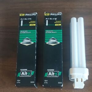 Philips White 18W Compact Fluorescent Bulb